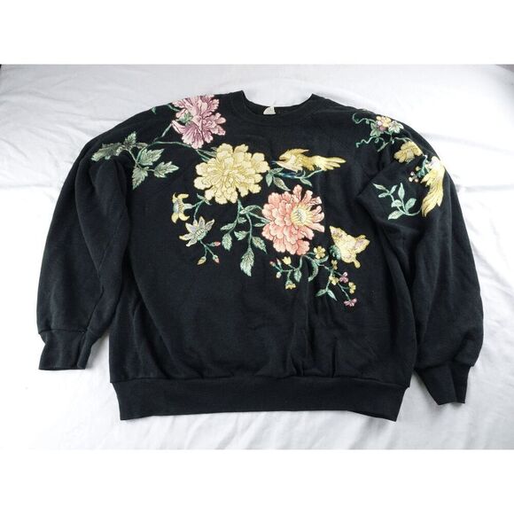 Vintage Tultex Women Floral Sweatshirt Size XL - Picture 5 of 10